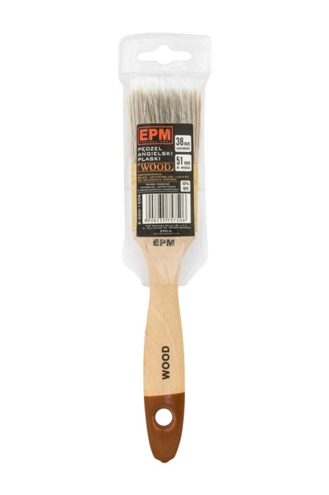PĘDZEL ANGIELSKI PŁASKI WOOD 76MM - 3' EPM PĘDZEL ANGIELSKI PŁASKI WOOD 76MM - 3' EPM