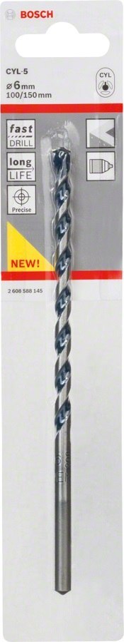 WIERTŁO DO GRANITU CYL-5 6*100*150MM BOSCH WIERTŁO DO GRANITU CYL-5 6*100*150MM BOSCH