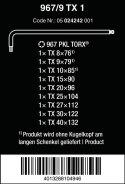 ZESTAW KLUCZY IMBUSOWYCH TRZPIENIOWYCH TORX WERA