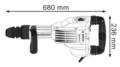 MŁOT UDAROWY KUJĄCY GSH 11VC 1700W BOSCH MŁOT UDAROWY KUJĄCY GSH 11VC 1700W BOSCH