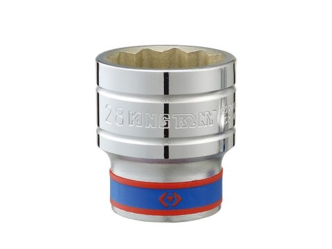 NASADKA KRÓTKA 12-KĄTNA CHROMOWANA 1/2'' 20MM KING TONY NASADKA KRÓTKA 12-KĄTNA CHROMOWANA 1/2'' 20MM KING TONY