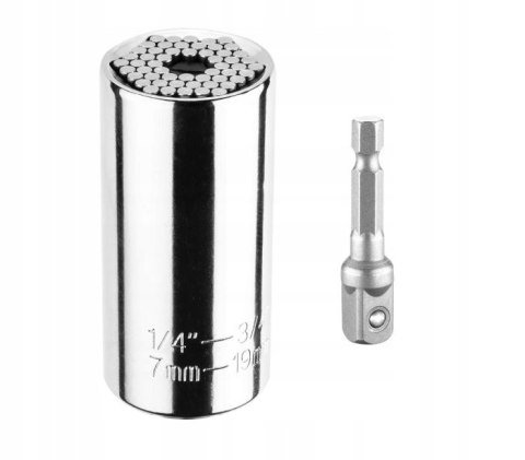 NASADKA UNIWERSALNA 7-19 MM, 1/4''-3/4'' GRAPHITE NASADKA UNIWERSALNA 7-19 MM, 1/4''-3/4'' GRAPHITE