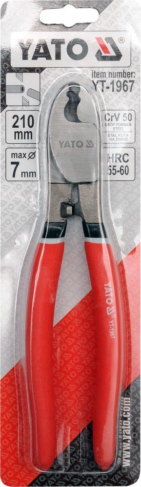 SZCZYPCE DO CIĘCIA PRZEWODÓW 210MM MAX.7MM YATO SZCZYPCE DO CIĘCIA PRZEWODÓW 210MM MAX.7MM YATO