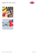 SZCZYPCE FOSFORANOWANE CZARNE, GŁÓWKA POLEROWANA 200MM KNIPEX