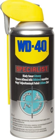 WD-40 SPECIALIST SMAR BIAŁY LITOWY 400ML AEROZOL WD-40 WD-40 SPECIALIST SMAR BIAŁY LITOWY 400ML AEROZOL WD-40