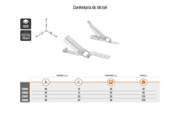 ZAMKNIĘCIE. DO SKRZYŃ 12*50 UN
