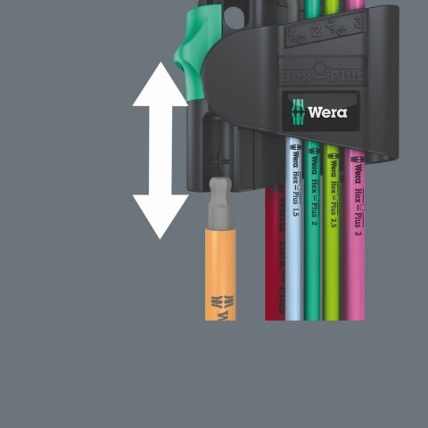 ZESTAW KLUCZY TRZPIENIOWYCH 950/7 HEX-PLUS MULTICOLOUR WERA ZESTAW KLUCZY TRZPIENIOWYCH 950/7 HEX-PLUS MULTICOLOUR WERA