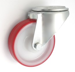 KOŁO TWORZYWO+POLIURETAN 100MM OBUDOWA Z OTWOREM 17BC UN