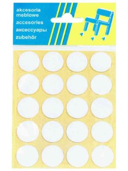 PODKŁADKA FILCOWA BLISTER BIAŁA FI 20MM - 20SZT UN