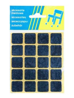 PODKŁADKA FILCOWA BLISTER BRĄZOWA 20*20MM - 20SZT UN
