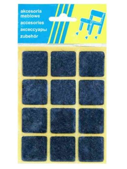 PODKŁADKA FILCOWA BLISTER CZARNA 28*28MM - 12SZT UN