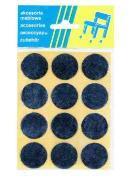 PODKŁADKA FILCOWA BLISTER CZARNA FI 25MM - 12SZT UN