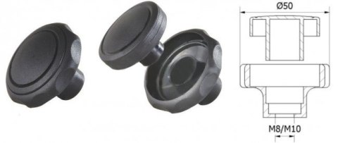 POKRĘTŁO SKŁADANE POK 02 FI 50 M10 804 UN POKRĘTŁO SKŁADANE POK 02 FI 50 M10 804 UN