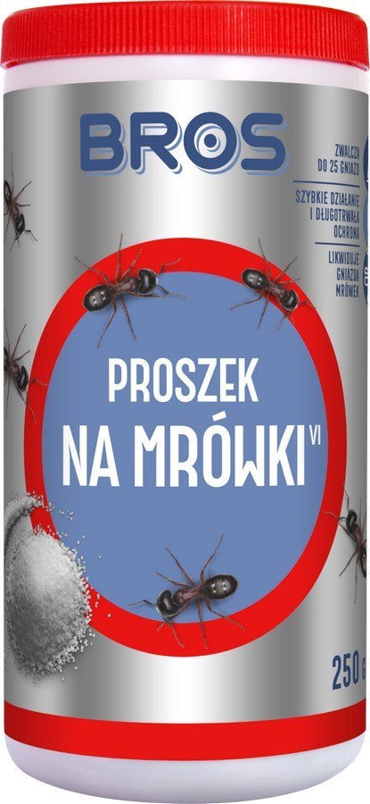 BROS Proszek na Mrówki 250g | Szybkie i skuteczne działanie | Do rozsypania i oprysku BROS Proszek na Mrówki 250g | Szybkie i skuteczne działanie | Do rozsypania i oprysku