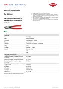 SZCZYPCE TNĄCE BOCZNE O ZWIĘKSZONYM PRZEŁOŻENIU 200MM KNIPEX