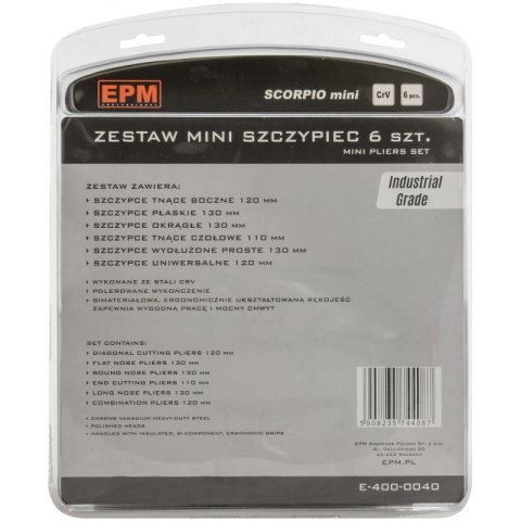 ZESTAW MINI SZCZYPIEC 6 SZTUK CRV SCORPIO EPM ZESTAW MINI SZCZYPIEC 6 SZTUK CRV SCORPIO EPM