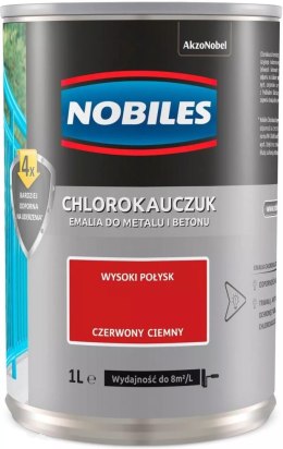 EMALIA CHLOROKAUCZUKOWA CZERWONA CIEMNA 1L NOBILES