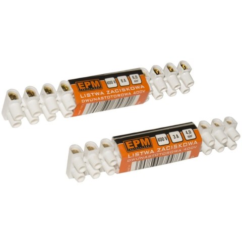 LISTWA ZACISKOWA 12-TOROWA 2.5MM2 EPM LISTWA ZACISKOWA 12-TOROWA 2.5MM2 EPM