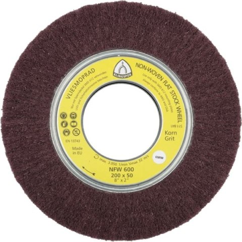 ŚCIERNICA NASADZANA Z WŁÓK. NFW600 MEDIUM 165*50*43 258899 KLINGSPOR ŚCIERNICA NASADZANA Z WŁÓK. NFW600 MEDIUM 165*50*43 258899 KLINGSPOR