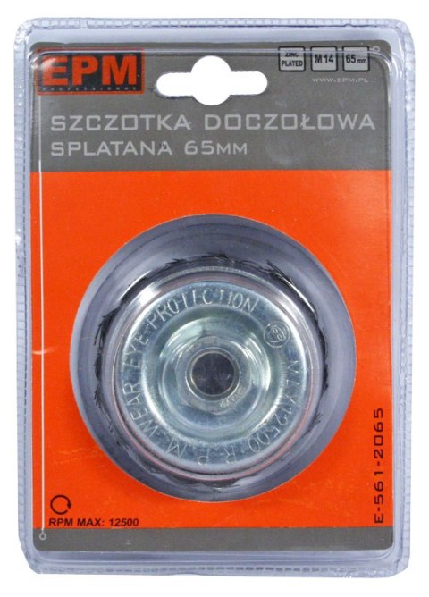 SZCZOTKA DOCZOŁOWA SPLATANA 65MM ZN EPM SZCZOTKA DOCZOŁOWA SPLATANA 65MM ZN EPM