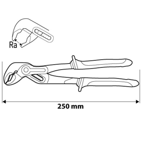 SZCZYPCE NASTAWNE DO RUR 250MM 0-42MM NEO SZCZYPCE NASTAWNE DO RUR 250MM 0-42MM NEO