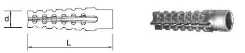 KOŁEK METALOWY DO GAZOBETONU 6*32MM UN KOŁEK METALOWY DO GAZOBETONU 6*32MM UN