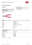 SZCZYPCE DO PIERŚCIENI SEGERA WEWNĘTRZNE PROST.140MM 12-25MM KNIPEX