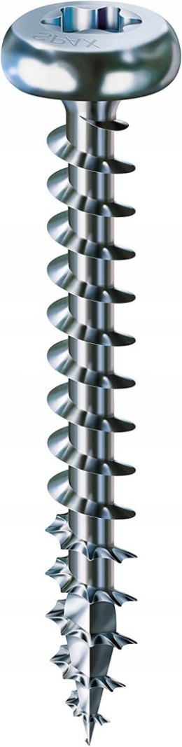 WKRĘT ŁEB PÓŁKULISTY (500) OCYNK BIAŁY 5.0*30MM HB TX MINI SPAX