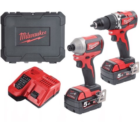 ZESTAW WKRTARKA+ZAKRĘTARKA M18 CBLPP2B-502C 2*5.0AH MILWAUKEE ZESTAW WKRTARKA+ZAKRĘTARKA M18 CBLPP2B-502C 2*5.0AH MILWAUKEE