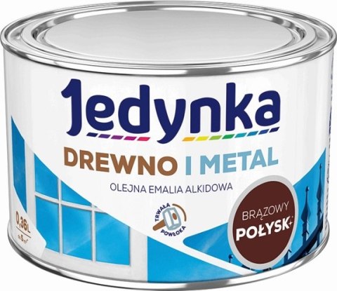 EMALIA ALKIDOWA DO DREWNA I METALU BRĄZOWA 0,36L JEDYNKA EMALIA ALKIDOWA DO DREWNA I METALU BRĄZOWA 0,36L JEDYNKA