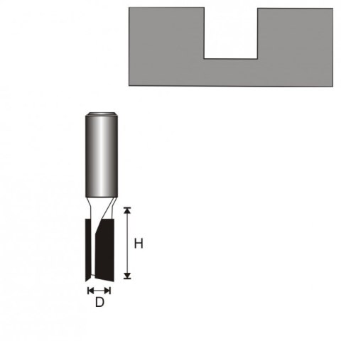FREZ ROWKUJĄCY 2-PŁYTKOWY T12 D12 H25MM DEDRA FREZ ROWKUJĄCY 2-PŁYTKOWY T12 D12 H25MM DEDRA