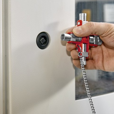 KLUCZ UNIWERSALNY DO WSZYSTKICH STANDARDOWYCH TABLIC ROZDZI. KNIPEX KLUCZ UNIWERSALNY DO WSZYSTKICH STANDARDOWYCH TABLIC ROZDZI. KNIPEX