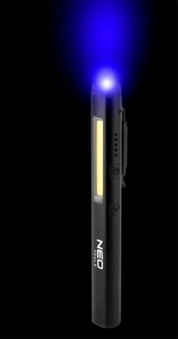 LAMPA INSPEKCYJNA 450 LM COB LED + LASER + UV + LATARKA 4W1 NEO