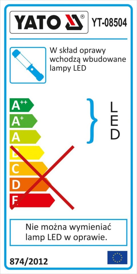 LAMPA WARSZTATOWA 3W COB LED YATO LAMPA WARSZTATOWA 3W COB LED YATO
