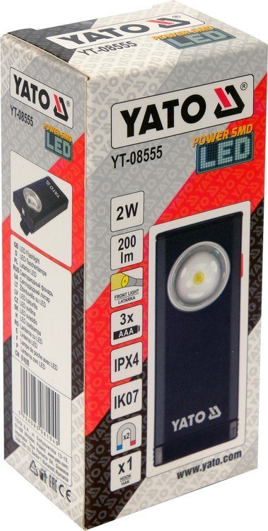 LATARKA ROBOCZA 200LM, 3XAAA YATO LATARKA ROBOCZA 200LM, 3XAAA YATO