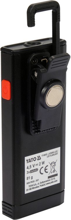 LATARKA ROBOCZA 200LM, 3XAAA YATO LATARKA ROBOCZA 200LM, 3XAAA YATO