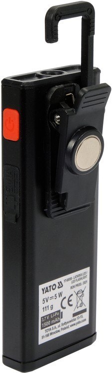 LATARKA ROBOCZA 500LM, LI-PO 3,7V 1500MAH YATO LATARKA ROBOCZA 500LM, LI-PO 3,7V 1500MAH YATO