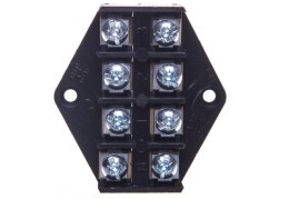 LISTWA ZACISKOWA, PŁYTKA ODGAŁĘŹNA ZPT/2,5MM2 4-TORY CZARNA UN