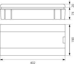 ROZDZIELNICA MODUŁOWA 1X18 PODTYNKOWA IP40 SRP-18 2.4 ELEKTRO-PLAST