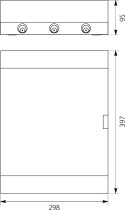 ROZDZIELNICA MODUŁOWA 2X12 NATYNKOWA IP40 SRN-24 1.6 ELEKTRO-PLAST