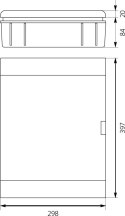 ROZDZIELNICA MODUŁOWA 2X12 PODTYNKOWA IP40 SRP-24 2.5 ELEKTRO-PLAST