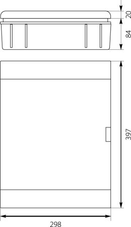 ROZDZIELNICA MODUŁOWA 2X12 PODTYNKOWA IP40 SRP-24 2.5 ELEKTRO-PLAST