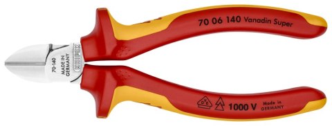 SZCZYPCE TNĄCE BOCZNE IZOLOWANE 140MM KNIPEX SZCZYPCE TNĄCE BOCZNE IZOLOWANE 140MM KNIPEX