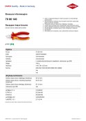 SZCZYPCE TNĄCE BOCZNE IZOLOWANE 140MM KNIPEX
