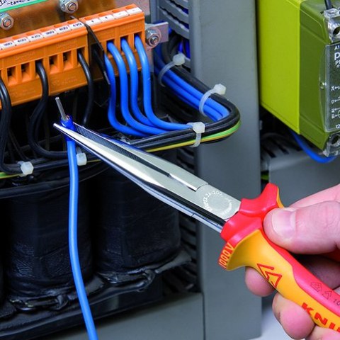 SZCZYPCE TNĄCE PÓŁOKRĄGŁE IZOLOWANE 200MM KNIPEX SZCZYPCE TNĄCE PÓŁOKRĄGŁE IZOLOWANE 200MM KNIPEX