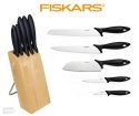 ZESTAW 5 NOŻY FISKARS ESSENTIAL W DREWNIANYM BLOKU