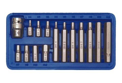 KLUCZE SPECJALNE HEX H4-H12 15 CZĘŚCI KLUCZE SPECJALNE HEX H4-H12 15 CZĘŚCI