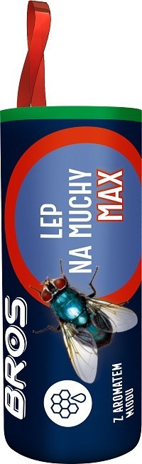 BROS Lep Okrągły na Muchy MAX | Z Aromatem Miodu | Działa na Muszki i Mole