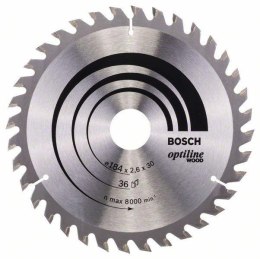 PIŁA TARCZOWA-H OPTILINE WOOD 184*30 Z36 BOSCH