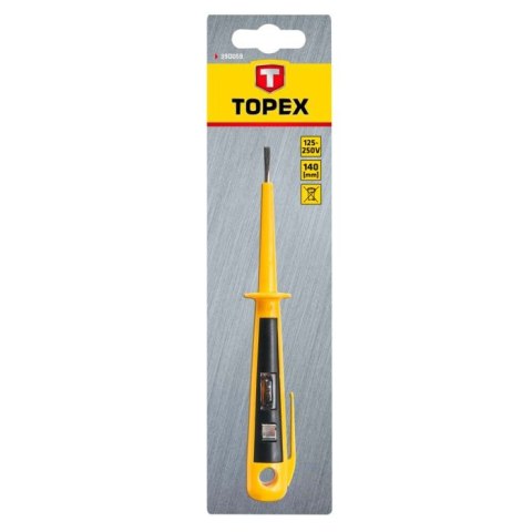 PRÓBNIK INSTALACJI ELEKTRYCZNEJ 125-250V 140MM TOPEX PRÓBNIK INSTALACJI ELEKTRYCZNEJ 125-250V 140MM TOPEX